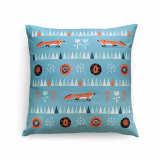 ILLUSTRATED CUSHION COVER_THROW PILLOW COVER _16 X 16_